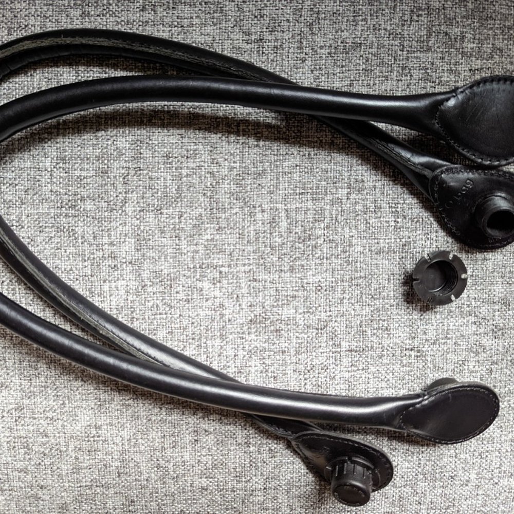 Obag/O bag Long leather handle black